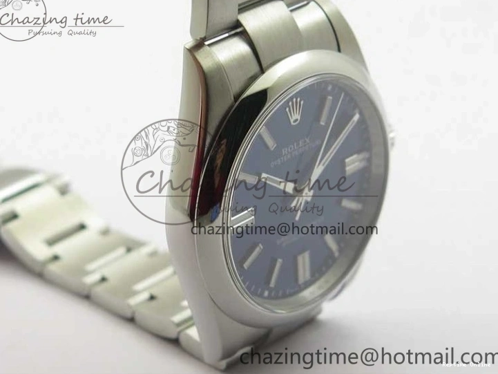 0103 FashionForward Oyster Perpetual 41mm 124300 ROF 1:1 Best Edition 904L Steel Dark Blue Dial on SS Bracelet A 2666